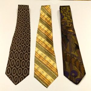 Men's ties. Set of 3. Vintage but great condition. 1 Mosa, 1 Index, 1 Stonehenge